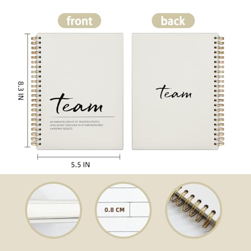 Cahier à spirale bloc-notes ligné papeterie de bureau format pratique