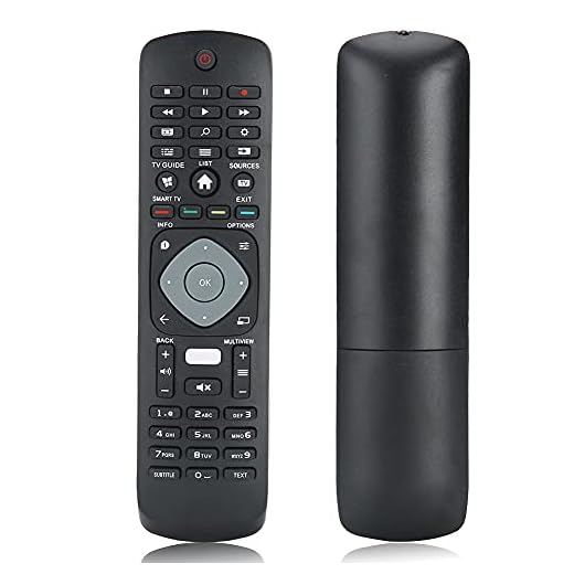 TV-fjärrkontroll, svart TV-fjärrkontroll 10 meter fjärrkontrollersättning för Philips HOF16H303GPD24