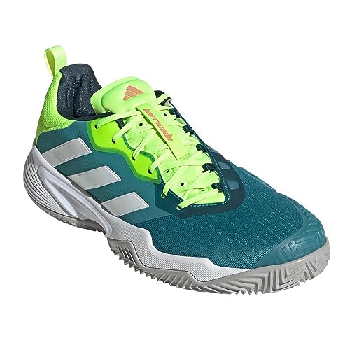 adidas Men`s Barricade Clay Tennis Shoes Arctic Night and White2