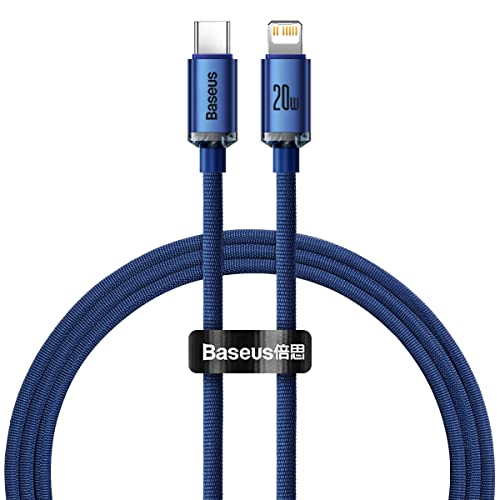 CW-FXP Baseus Crystal Shine Series Fast Charging Data Cable Type-C to IP 20W 1.2m Blue
