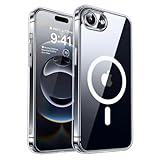 FIT IT Capa Magnética para iPhone 16e, Compatível com MagSafe, TPU Slim, Proteção para Câmera, Transparente (Transparente)