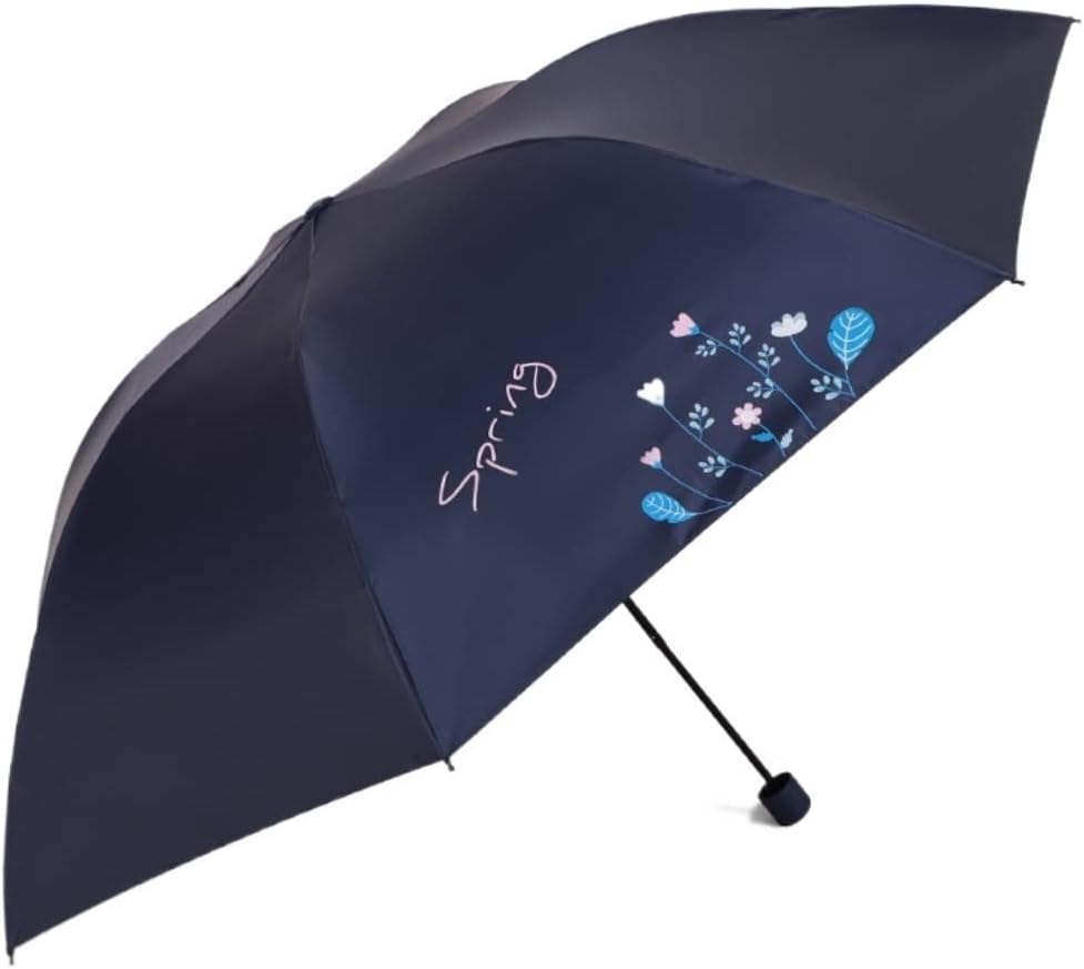 Portable Umbrella for Travel Folding Umbrella Manual Parasol Ultralight Umbrella Small Sunscreen Sun Umbrella Lightweight Portable Sun and Rain Umbrella Outdoor(D)