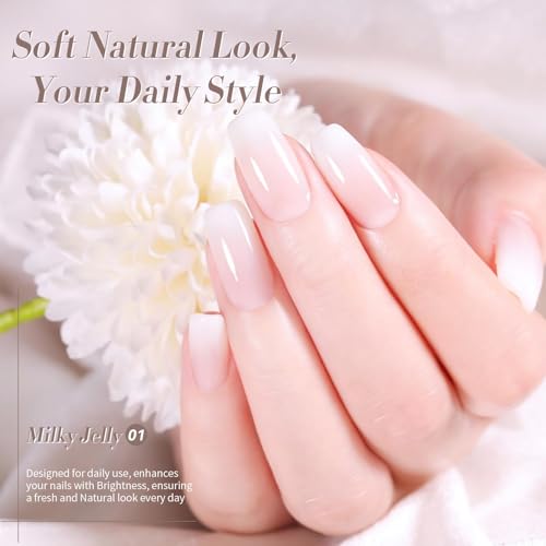 Gel-Nagellack Born Pretty Milchig Weiß – UV Gellack für Nail Art