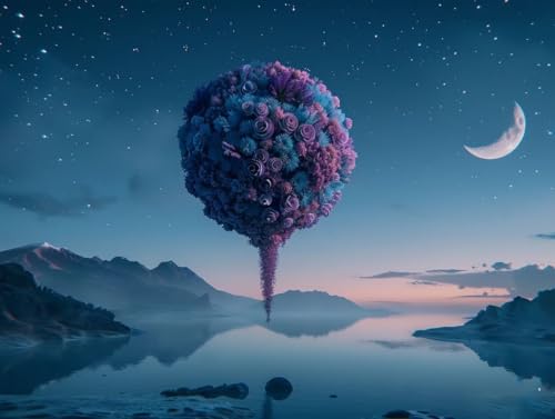 Diamond Painting Paysage de lune créez des souvenirs précieux en famille avec ce kit 5D