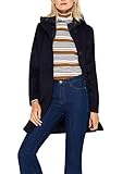  ESPRIT Collection Mit Wolle: Mantel mit Kapuze und Stepp-Details