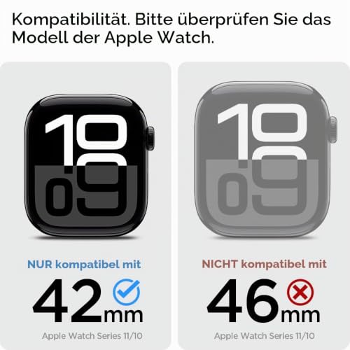 Spigen Rugged Armor Pro Hülle und TPU-Band, kompatibel mit Apple Watch Serie 11/10, 42 mm (2025/2024), 42 mm… – Ansicht 2
