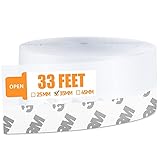 33 Feet Door Weather Stripping, Silicone Seal Strip Window Seal Silicone Sealing Tape for Door Draft Stopper Adhesive Tape for Doors Windows and Shower Glass Gaps - Transparent, 35MM