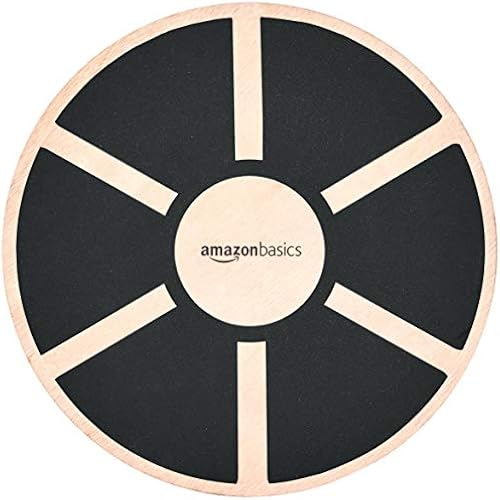 Amazon Basics Wood Wobble Balance Trainer Board, Slip Resistant, for Exercise and Core Strength