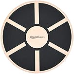 Amazon Basics Wood Wobble Balance Trainer Board, Black