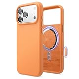 Immagine di elago Cover Magnetica in Silicone Liquido per iPhone 17 Pro Max (6,9'') – Compatibile con MagSafe, Antiurto, Sottile, Finitura Soft-Touch (Arancione)