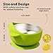Stainless Steel Baby Bowls with Suction, 2-in-1 Toddler Feeding Set SUS304 Non-Toxic | Unbreakable & Anti-Scald | Super Strong Suction Base | Dishwasher Safe | Perfect Baby Gift - 2Pack 28.9