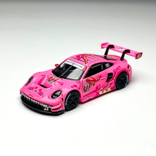 Image of MINI GT 1:64 Porsche 911 GT3 R #77 inchRoxy AO Racing 2024 IMSA Road America, Pink, Mijo Exclusives