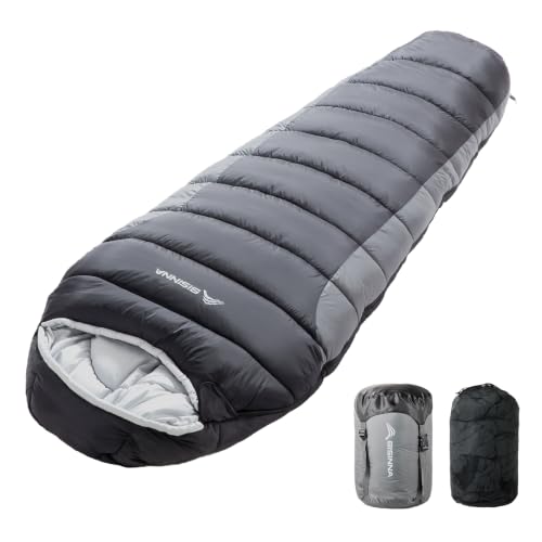 BISINNA Mummy Sleeping Bag for Adults 23-59℉ Cold Weather 3-4 Season