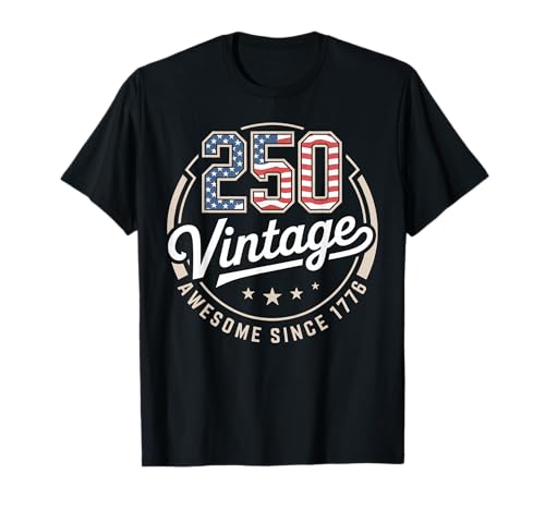 Patriotic 250 Retro 4 de Julio de 2026 USA - Vintage Camiseta