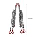 MuChaIOAK 5Ton Chain Sling, 5/16 Inch Quad Leg Lifting Chain, Quadruple Leg Slings Lifting W/4 Safety Grab Hooks & Safety Grab Hooks, G80 Heavy Duty Lift Sling Chains (13 FT)