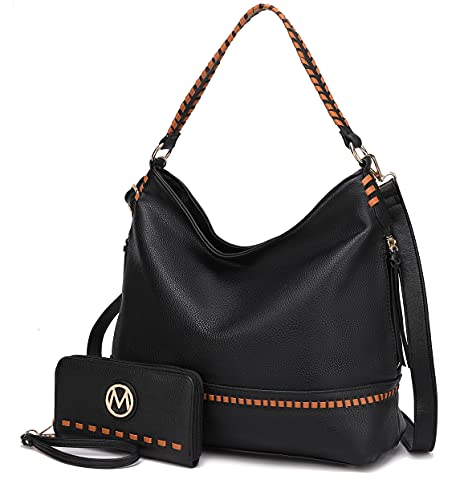 Image of MKF Collection Shoulder Bag for Women, Vegan Leather Top-Handle Crossbody Bag Handbag Purse by Mia K