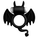 Vibrating Penis Ring, l'aise vie Silicone Soft Stretchy Cock Rings for Men Waterproof Ring Toys for Males and Couples for Longer Lasting Erections Triple Wearing Ways with 2 LR41 Batteries (Batman)