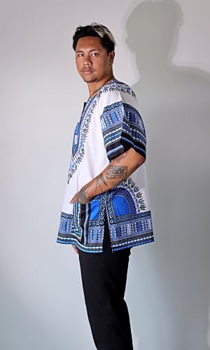 Image of DA'IKI Dashiki Cotton Shirt African Tribal Kaftan Boho Caftan Unisex