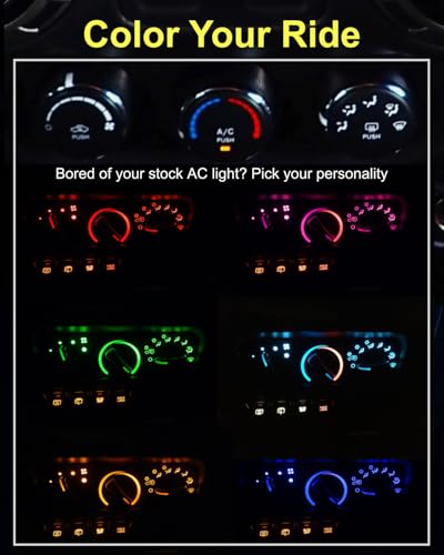 Kit 16 piezas luces LED para tablero Jeep Wrangler TJ miniatura 7