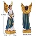 Statue of St. Gabriel The Archangel, 8in H Resin Catholic Gift Saint Gabriel The Messenger of God Figurine, Suitable for Religious and Home Decor Filling Indoor Space