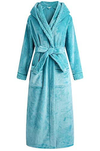 Richie House Women's Plush Soft Warm Fleece Bathrobe Robe RH1591