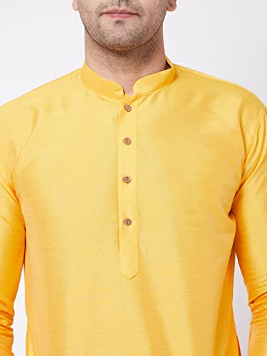 Image of VASTRAMAY Men's Silk Blend Printed Kurta And Dhoti Set Vasmk001Ndtmother