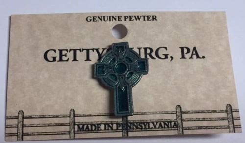 Irish Celtic Cross Genuine Pewter Lapel PIN HAT TAC New
