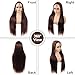30 Inch Chocolate Brown Lace Front Wig 200% Density 13x4 Straight Full Frontal Wigs Human Hair Pre Plucked with Baby Hair 12A Grade Glueless Chocolate Brown Wig No Synthetic Blend Triple Lifespan 3X
