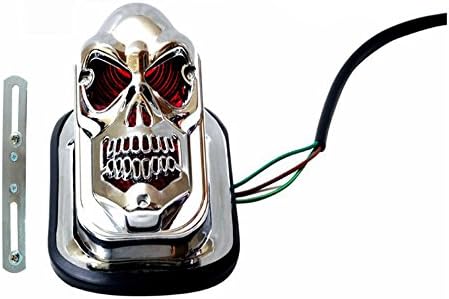 Capeshoppers Skull Back Light Cs001654 Red Rear Tail Light For Bike