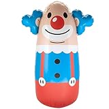 Inflatable Clown Punching Bag - 3 Feet Tall - Stand up Toy for Kids - Circus Party Games
