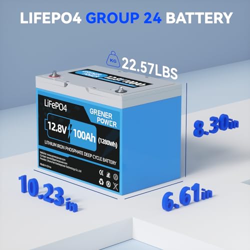 Grenerpower GP 12V100AH BASIC 12.8V 100Ah Lifepo4 Battery, Built-In 100A Bms, Max.1280Wh Lithium Iron Phosphate Battery With Up To 15000 Cycles & 10 Years Lifespan For Rv thumb #3