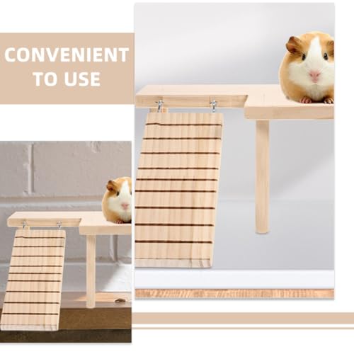 Plateforme en Bois pour Hamster et Nid Douillet pour Cochon d'Inde - 4