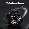 Car Turbo Boost Gauge, Akozon 52mm / 2inch 7 Colors ABS LED Turbo Boost Meter Car Modification Instrument Set Automotive Replacement #1