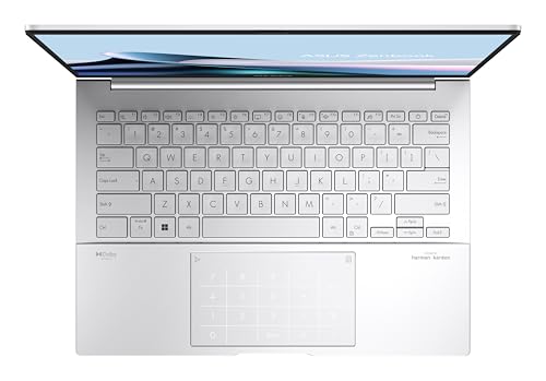 ASUS Zenbook 14 OLED UX3405CA-QD1481W - Ordenador Portátil 14" WUXGA (Intel Core Ultra 7 255H, 16GB RAM, 512GB SSD, ARC 140T, Windows 11 Home) Niebla Plateada - Teclado QWERTY español - Imagen 4
