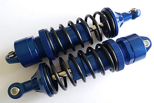 CrazyRacer Aluminiowe amortyzatory przednie i tylne - 4 szt. niebieskie do Traxxas 1/10 REVO E-REVO E-REVO 2.0 SUMMIT 5460