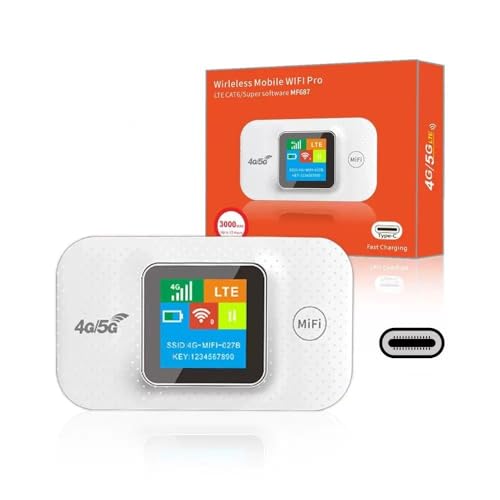 Image of Wireless 4G LTE Hotspot | 4G Pocket Router | 3000 mAh Battery (12 Hrs) | All Sim Supported 4G & 5G | Works 4G Network Only