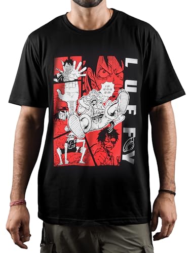 Image of One Piece Anime I Will Be The Pirate King Printed Half Sleeve T Shirt