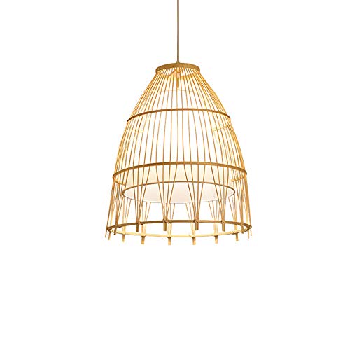 Lampe suspendu en osier tissé main style nordique japonais pour le salon
