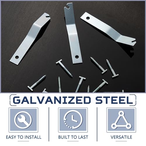 Image of 31 Pcs Security Picture Hangers Set, 30 T Head Screws and 1 Hardened Wrenches, Anti Theft Frame Locking Hardware for Hotel Museum Gallery