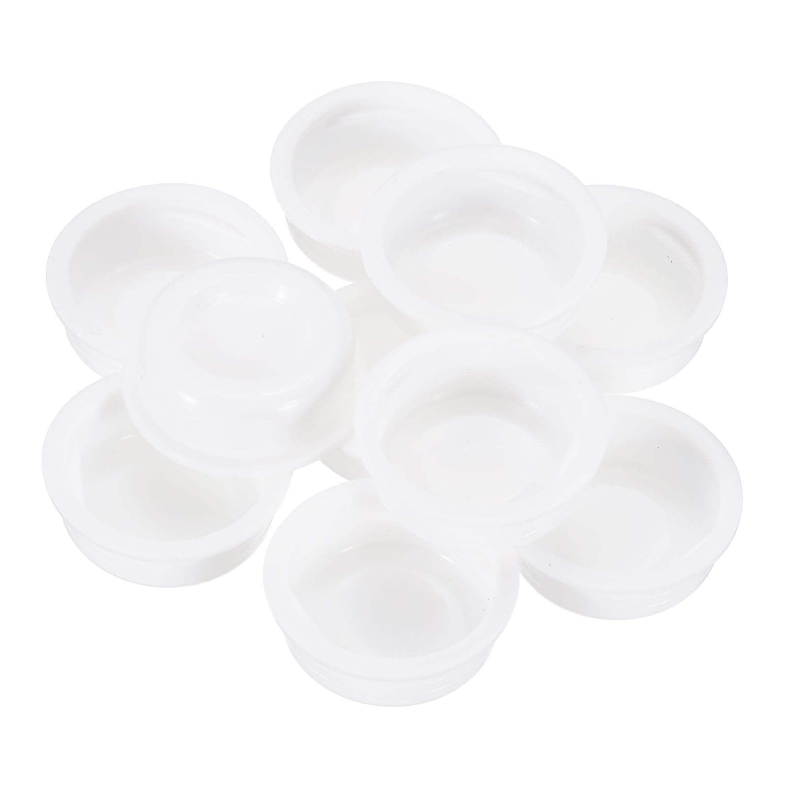 PATIKIL 30 Pcs Mailing Tube Plastic End Caps 1" ID PE Round Cardboard Shipping Tube Lids White Protective Poster End Caps for Paper Documents Artwork Storage