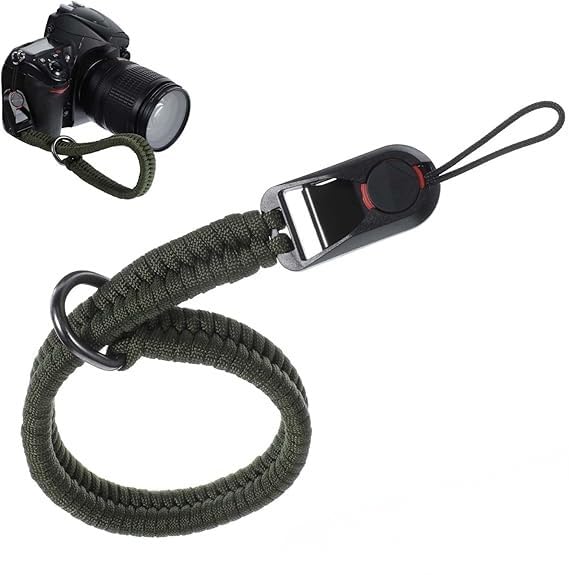 RUBRIC Camera Wrist Strap | Paracord Hand Grip with Quick Release | Adjustable & Durable Polsband for DSLR, Mirrorless & Action Cameras