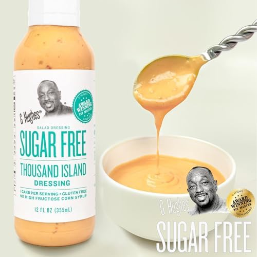 G Hughes Sugar Free Thousand Island Dressing - Thousand Island Salad Dressings, Low Carb Thousand Island, Gluten Free Salad Dressings - 12 Oz. (3-Pack)