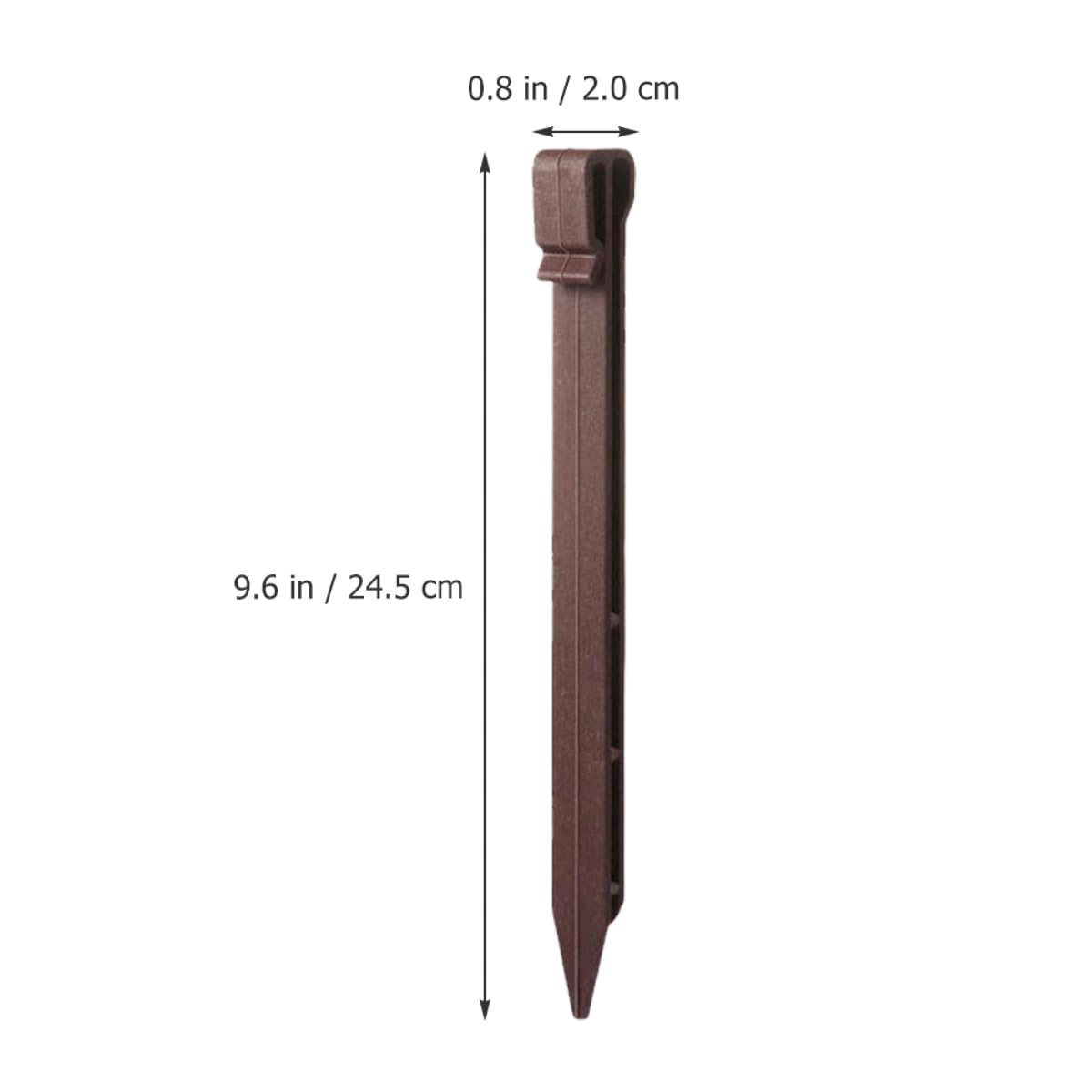 GALPADA 30 Piquets de Jardin en Plastique Résistants pour Fixation de Bâches et Tentes, 30 Pièces, Piquets Sol pour Jardin Potager et Aménagement Extérieur