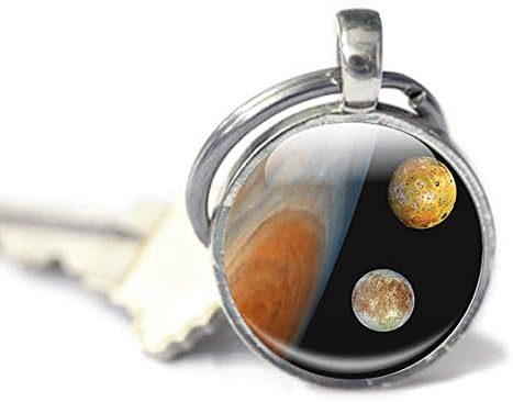 Space Keyring, Astronomy, Astronomer Gift, Galaxy, Stars, Planets, Deep Space keychain, space lover accessories, science, phyiscs