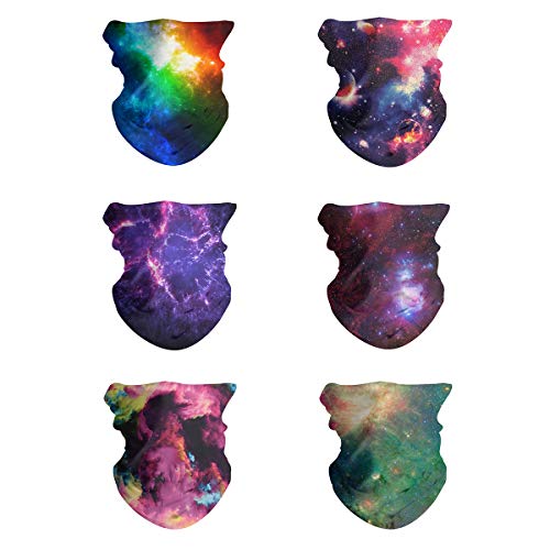 FEDDIY 6PCS Headwear for Men and Women, 16-in-1 Head Wrap, Neck Gaiter, Headband