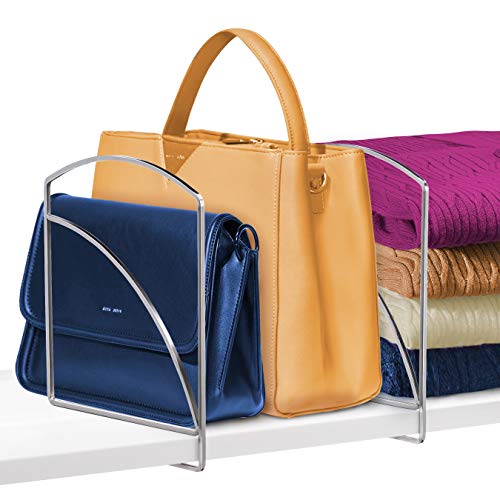 Lynk Shelf Dividers - Closet Shelf Organizer (Set Of 2) - Chrome #TOP1