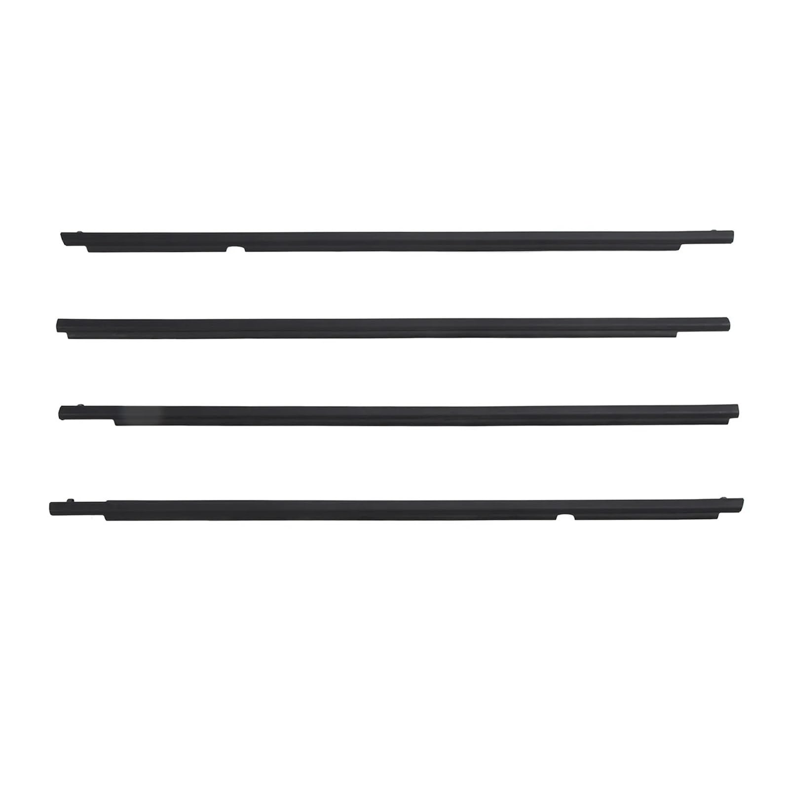 Watjcse Black 4Pcs Car Door Window Weatherstrip Seal 7573012300 Outside Window Molding Seal Belt Replacement Compatible With Toyota Corolla 2009 To 2012