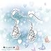 Sllaiss Made with Swarovski Crystals Teardrop Dangle Earrings for Women 925 Sterling Silver French Hook Earrings Hypoallergenic Jewelry Gift