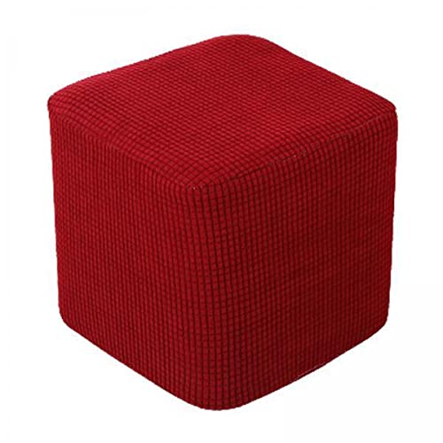 2x10-13 Stretch Ottoman Slipcover Footstool Footrest Living Room Soft Cover Wine red|Home & Garden | Furniture | Slipcovers|1 Piece Ottoman Cover(2 Pack)-image-8