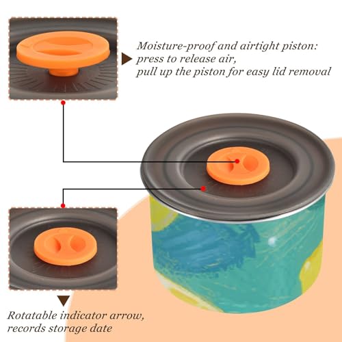 Contenedor de almacenamiento con tapa de acero inoxidable miniatura 4